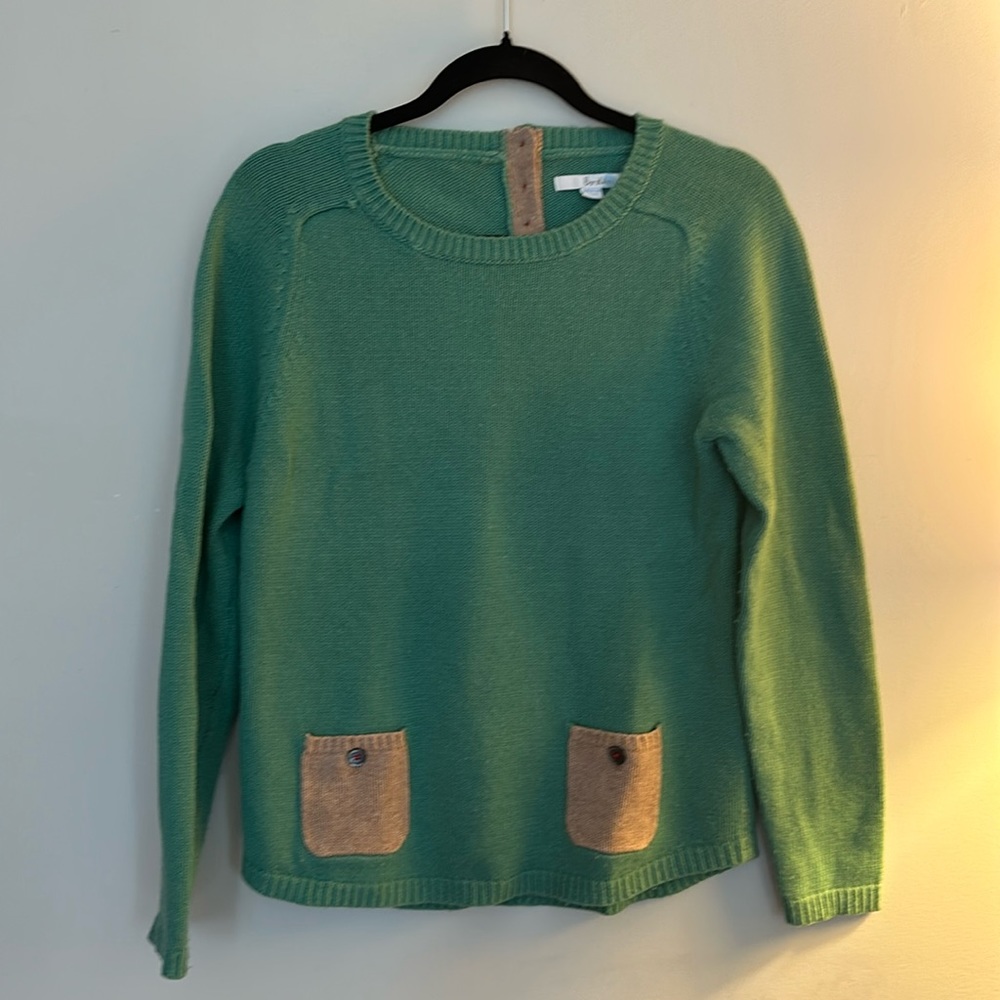 Boden sage-ish green sweater size 8